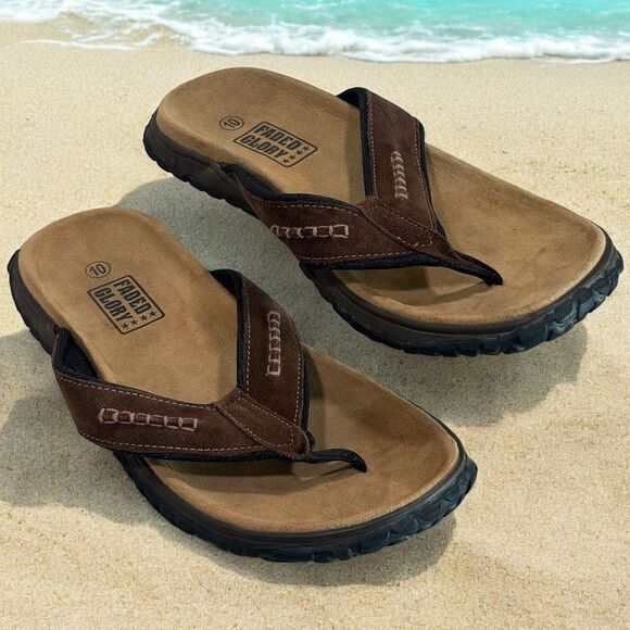 Faded Glory Flip Flops 'Ziegler VI' Mens Size 10 - Picture 1 of 16